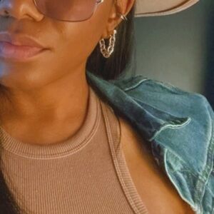 Mixed Metal Link Hoops